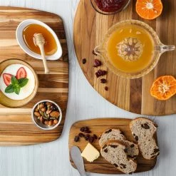 TeakHaus Square Edge Grain Cutting Board W/Rounded Edge (Small) | 12" X 12" X 0.55" -Outlet Knife Accessories Store 02.5 elegant 201 206 209 2