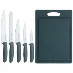 Viners 5-Piece Knife & Chopping Board Set | Speckle