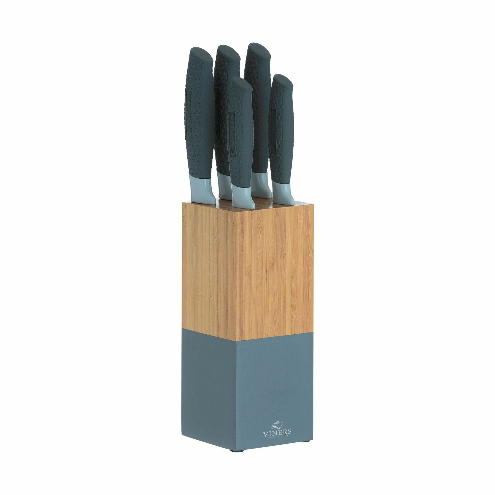 Viners Horizon 6-Piece Knife Block Set |Grey 3 Viners Horizon 6-Piece Knife Block Set |Grey