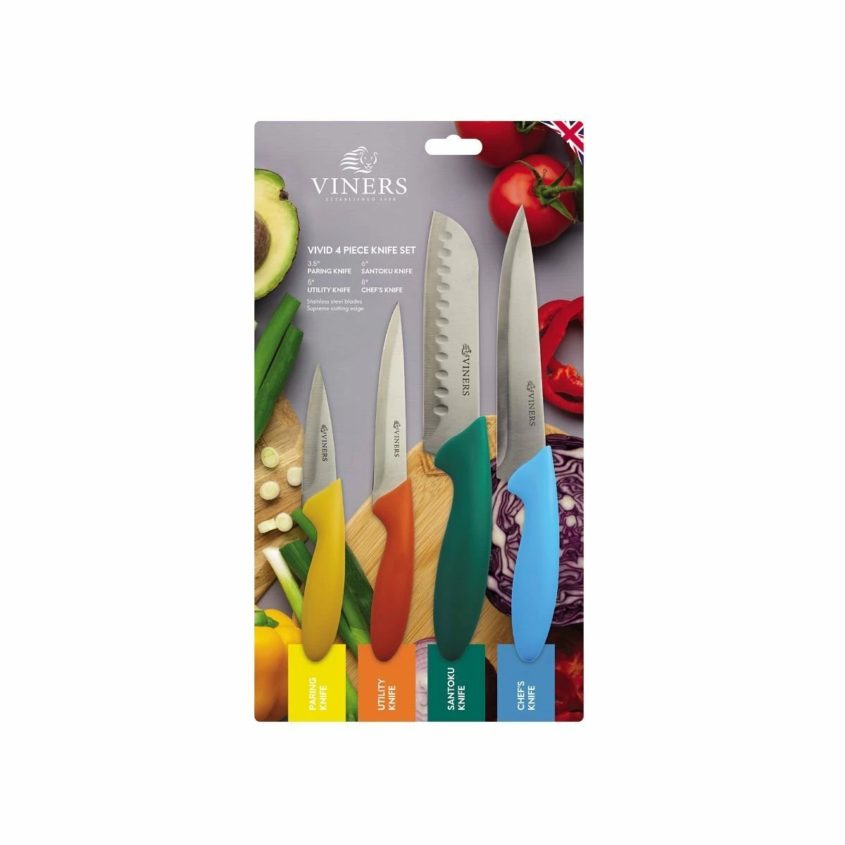 Viners Vivid Knife Set | 4-Piece 4 Viners Vivid Knife Set | 4-Piece - Image 2