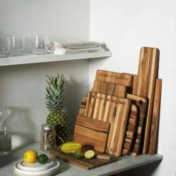 TeakHaus Edge Grain Cutting/Serving Board (Rectangle) | 13.75" X 9.5" X 0.55" 12 TeakHaus Edge Grain Cutting/Serving Board (Rectangle) | 13.75" X 9.5" X 0.55" -Outlet Knife Accessories Store 04.2 essential 1