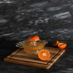 TeakHaus Edge Grain Cutting/Serving Board + Juice Canal (Square) | 11.75" X 11.75" X 0.5" -Outlet Knife Accessories Store 04.4 essential 407
