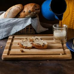 TeakHaus Edge Grain Cutting/Serving Board + Juice Canal (Square) | 11.75" X 11.75" X 0.5" -Outlet Knife Accessories Store 04.7 essential 407 1