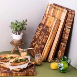 TeakHaus Edge Grain Carving Board + Juice Canal (Rectangle) | 14" X 10" X 1" 9 TeakHaus Edge Grain Carving Board + Juice Canal (Rectangle) | 14" X 10" X 1" -Outlet Knife Accessories Store 08.0 scandi 1
