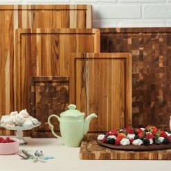 TeakHaus Edge Grain Carving Board + Juice Canal (Rectangle) | 14" X 10" X 1" 10 TeakHaus Edge Grain Carving Board + Juice Canal (Rectangle) | 14" X 10" X 1" -Outlet Knife Accessories Store 08.7 scandi 2