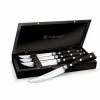 Wusthof Cutlery Wusthof Classic Ikon 4-Piece Steak Knife Set With Wood Box -Outlet Knife Accessories Store 1060360401 clik 4pc steak set