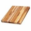 TeakHaus Edge Grain Carving Board W/Hand Grip (Rectangle) | 20" X 15" X 1.5" -Outlet Knife Accessories Store 106 traditional
