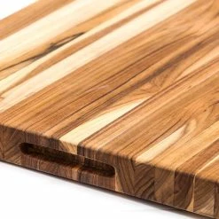 TeakHaus Edge Grain Carving Board W/Hand Grip (Rectangle) | 24" X 18" X 1.5" With Board Seasoning Stick -Outlet Knife Accessories Store 107.4 traditional 1