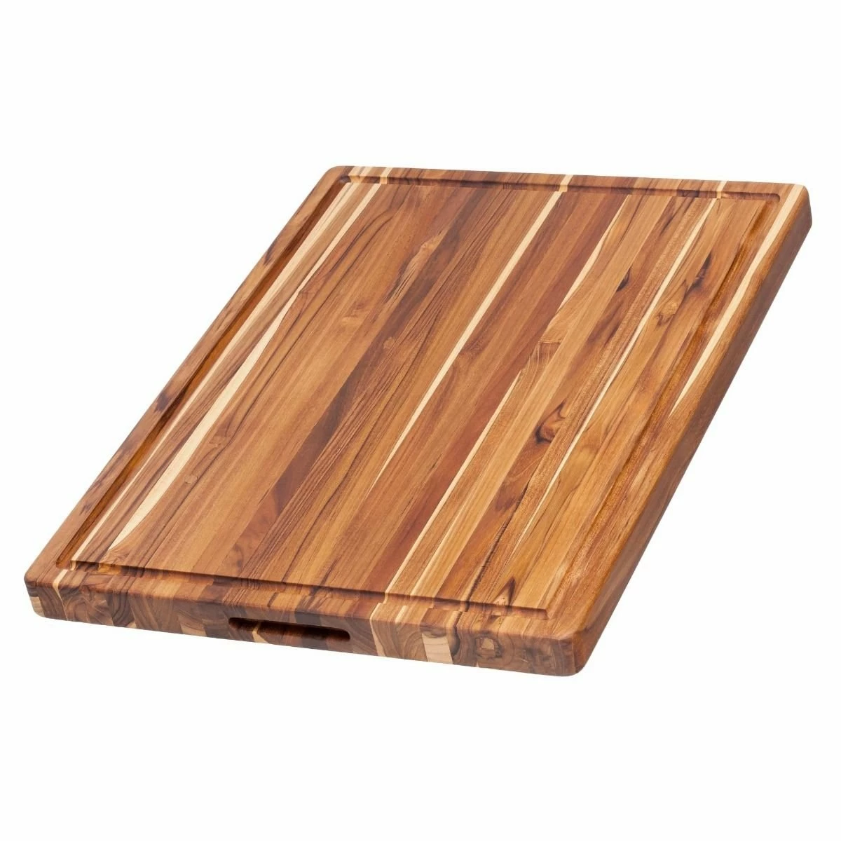 TeakHaus Edge Grain Carving Board W/ Hand Grip + Juice Canal (Rectangle) | 24" X 18" X 1.5" 3 TeakHaus Edge Grain Carving Board W/ Hand Grip + Juice Canal (Rectangle) | 24" X 18" X 1.5"