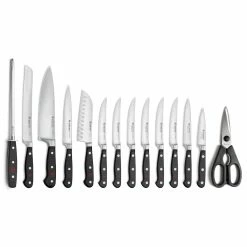 Wusthof Cutlery Wusthof Classic 15-Piece Block Set | Acacia -Outlet Knife Accessories Store 1090171501 classic 15pc block set acacia knives 1