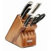 Wusthof Cutlery Wusthof Classic Ikon 8-Piece Knife Block Set | Acacia -Outlet Knife Accessories Store 1090370807 clik 8pcblkset acacia