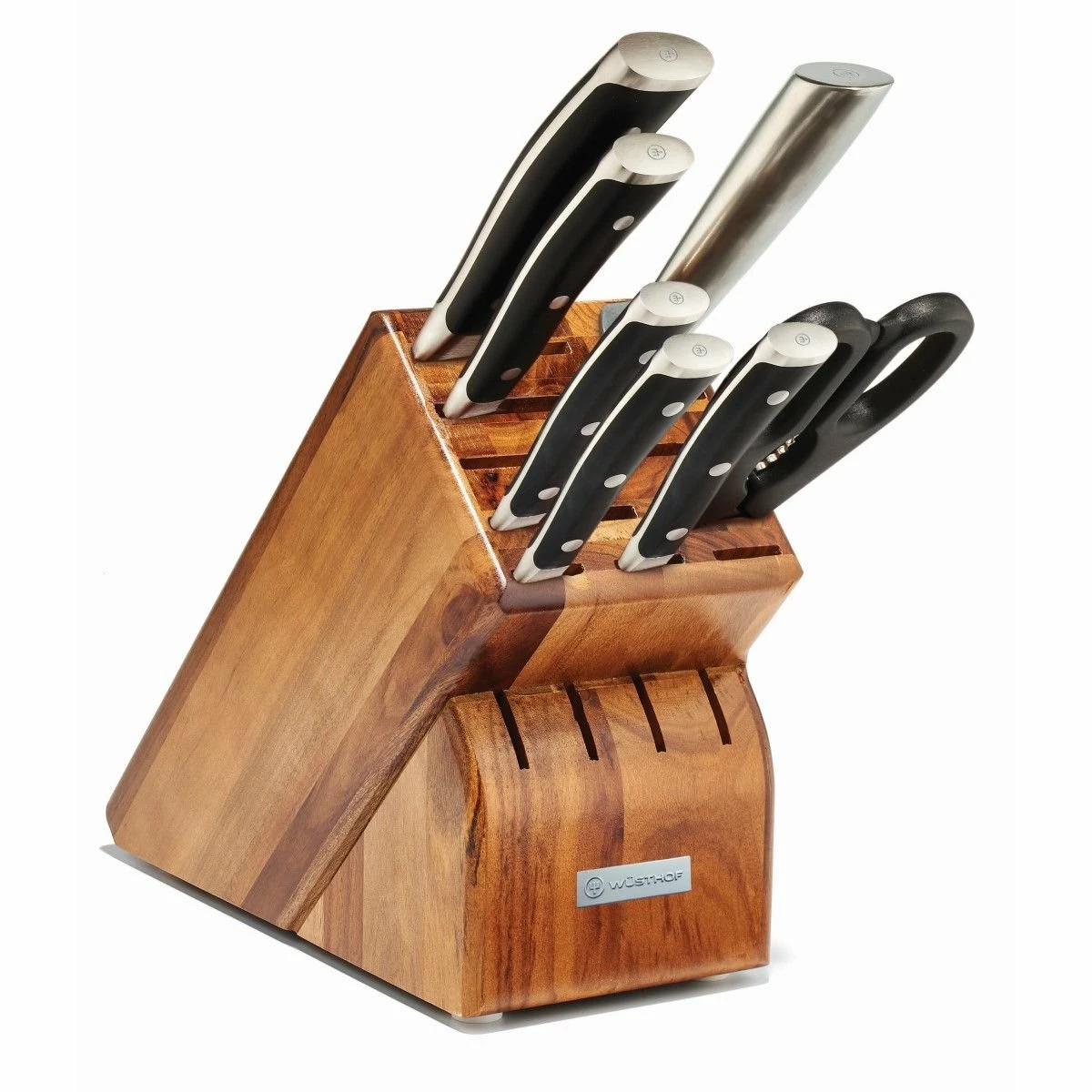 Wusthof Cutlery Wusthof Classic Ikon 8-Piece Knife Block Set | Acacia 3 Wusthof Cutlery Wusthof Classic Ikon 8-Piece Knife Block Set | Acacia