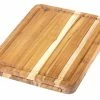 TeakHaus Edge Grain Cutting Board W/Small Board + Juice Canal (Rectangle) | 16" X 12" X 1.25" -Outlet Knife Accessories Store 110 traditional
