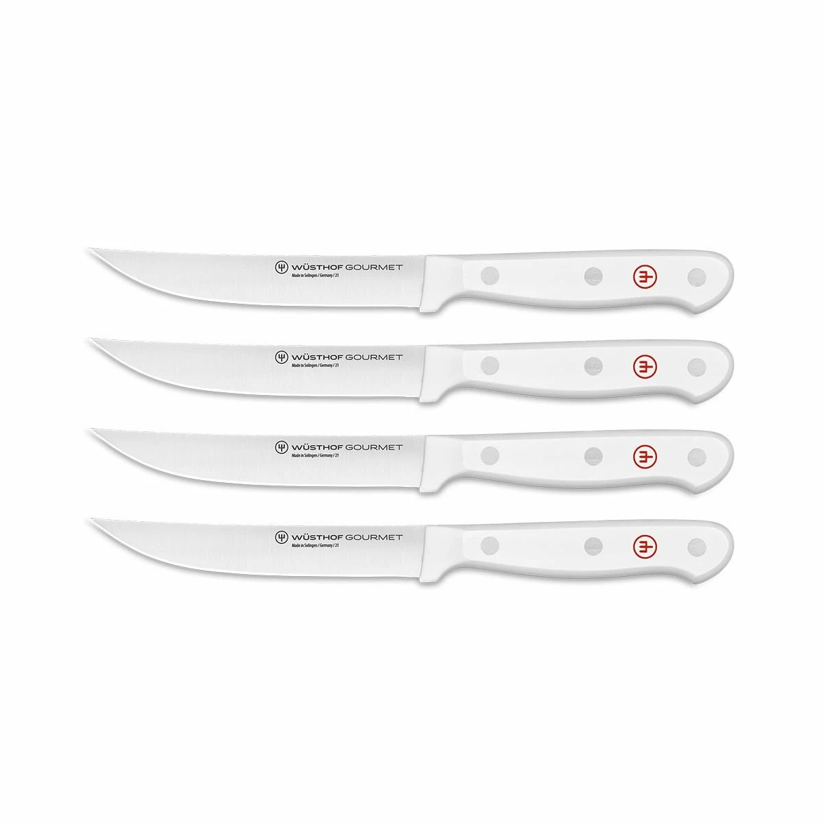 Wusthof Cutlery Wusthof Gourmet 4-Piece Steak Knife Set | White Handles 3 Wusthof Cutlery Wusthof Gourmet 4-Piece Steak Knife Set | White Handles