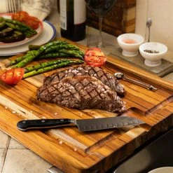 TeakHaus Edge Grain Smart Board (Large) | 20" X 15" X 1.5" -Outlet Knife Accessories Store 12.2 smart 1212 1