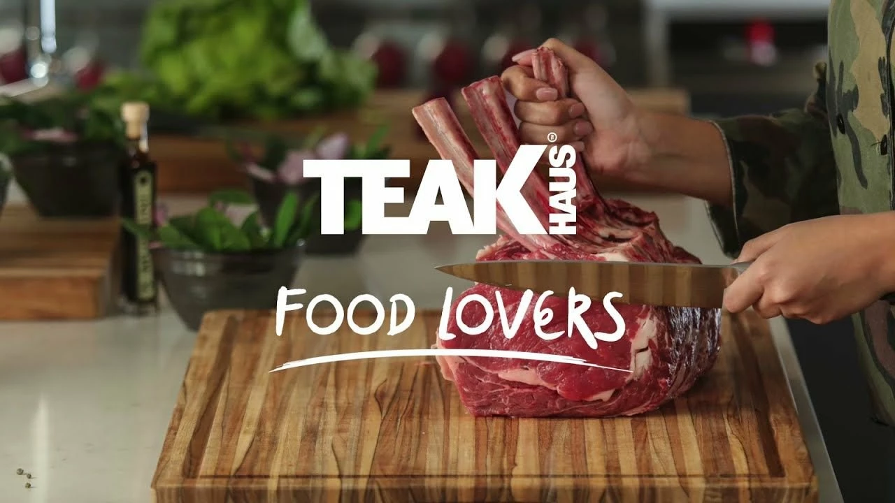 TeakHaus Edge Grain Carving Board | 14" X 10" 7 TeakHaus Edge Grain Carving Board | 14" X 10" - Image 5