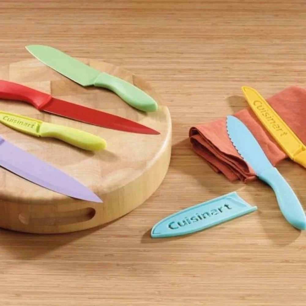 Cuisinart Advantage Color Collection | 12-Piece Ceramic Coated Color Knife + Blade Guards Set 4 Cuisinart Advantage Color Collection | 12-Piece Ceramic Coated Color Knife + Blade Guards Set - Image 2