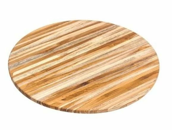 TeakHaus Edge Grain Cutting/Serving Board (Round) | 18" X 0.55" 3 TeakHaus Edge Grain Cutting/Serving Board (Round) | 18" X 0.55"