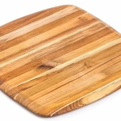 TeakHaus Square Edge Grain Cutting Board W/Rounded Edge (Small) | 12" X 12" X 0.55" -Outlet Knife Accessories Store 207.2 elegant