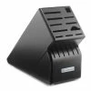 Wusthof Cutlery Wusthof 17-Slot Knife Block | Black -Outlet Knife Accessories Store 2099601702 17 slot black knife block