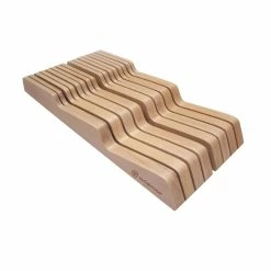 Wusthof Cutlery Wusthof 14-Slot In-Drawer Knife Storage Tray | Beechwood