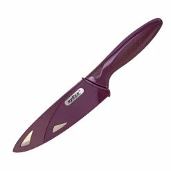 Zyliss 5" Utility Knife With Cover | Purple -Outlet Knife Accessories Store 31380 1