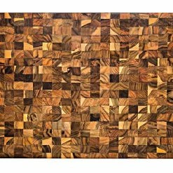 TeakHaus End Grain Carving Board W/Hand Grip (Rectangle) | 24" X 18" X 1.5" -Outlet Knife Accessories Store 332 proteak edge grain cutting board 24x18 1