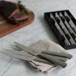 Zwilling J.A. Henckels Porterhouse Stainless Steel Steak Knife Set In Gift Box | 8-Piece -Outlet Knife Accessories Store 424415613