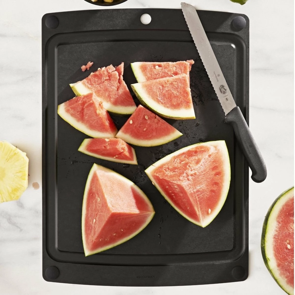 Epicurean All-in-One Series Cutting Board 10" × 7" | Slate/Black 4 Epicurean All-in-One Series Cutting Board 10" × 7" | Slate/Black - Image 2
