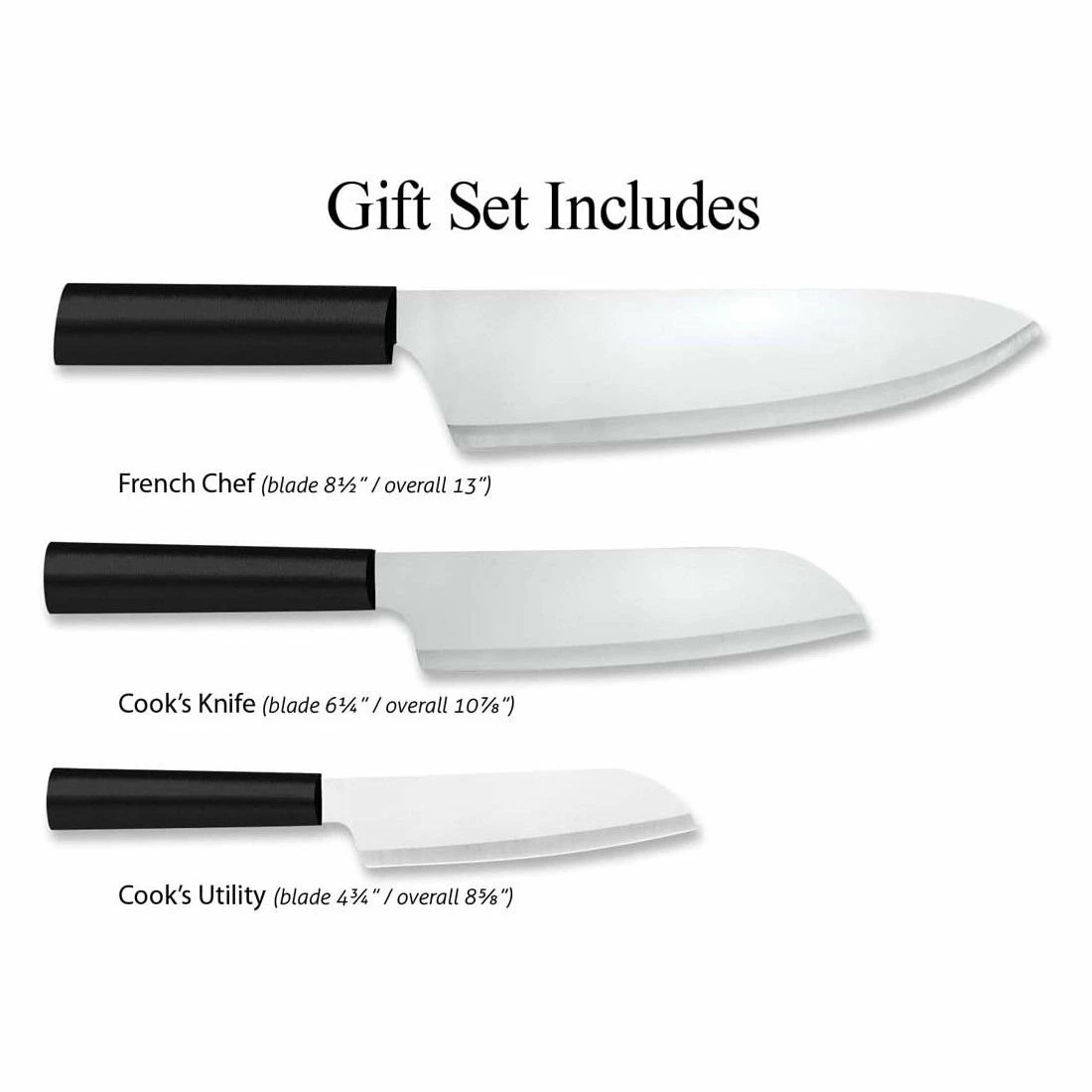 Rada Cutlery 3-Piece Chef's Select Gift Set | Black 4 Rada Cutlery 3-Piece Chef's Select Gift Set | Black - Image 2