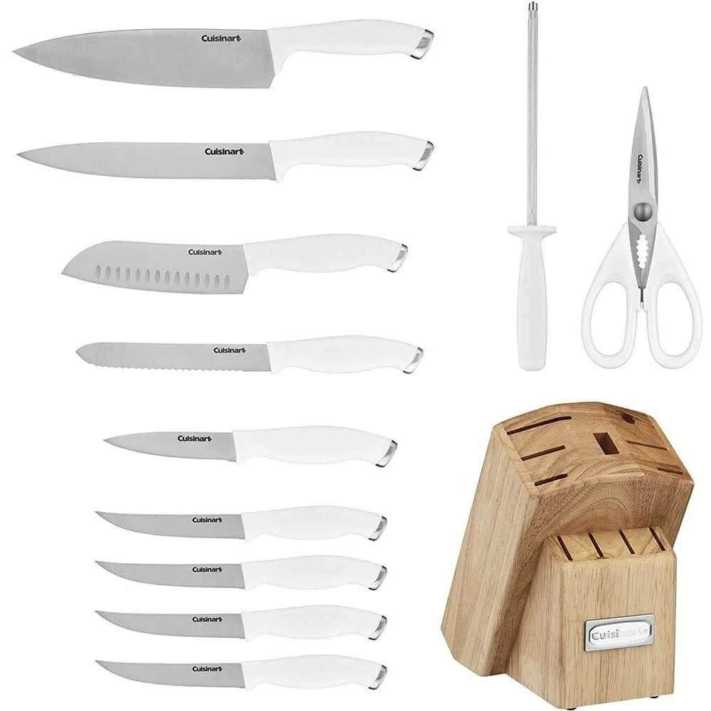 Cuisinart Classic ColorPro Collection 12-Piece Knife Block Set | White 4 Cuisinart Classic ColorPro Collection 12-Piece Knife Block Set | White - Image 2