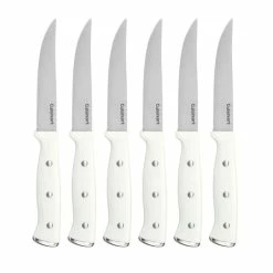 Cuisinart Classic 6-Piece Triple Rivet Steak Knife Set | White