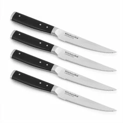 KitchenAid Non-Electrics KitchenAid Gourmet Forged 4-Piece 4.5" Steak Knife Set | Serrated -Outlet Knife Accessories Store 71a0xi06aol. ac sl1500