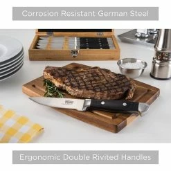 Viking 6-Piece Steak Knife Set With Box | Black -Outlet Knife Accessories Store 71ao1mdpvll. ac sl1500