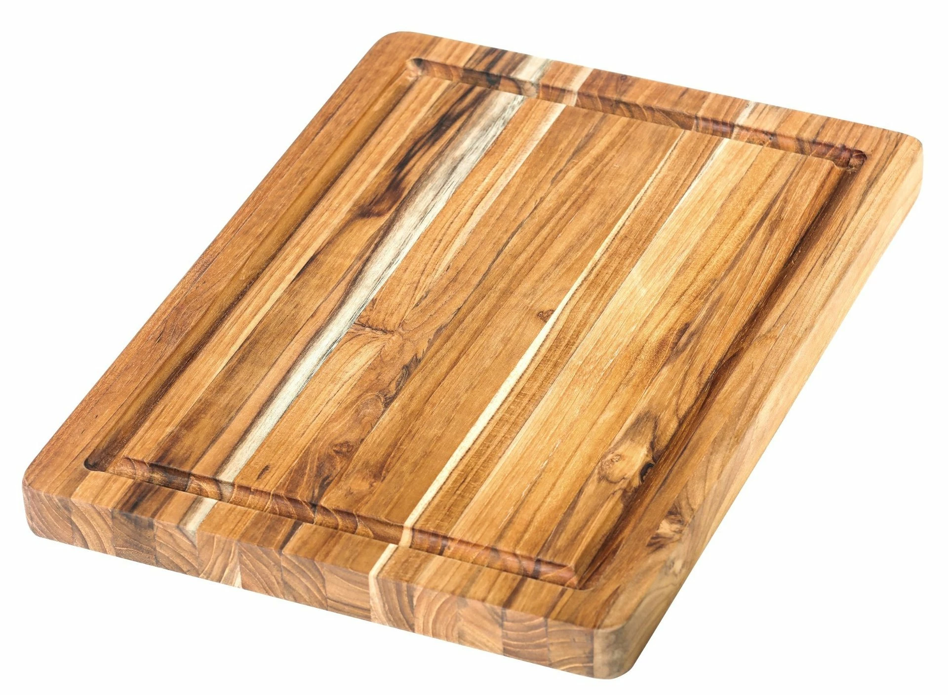 TeakHaus Edge Grain Carving Board + Juice Canal (Rectangle) | 14" X 10" X 1" 3 TeakHaus Edge Grain Carving Board + Juice Canal (Rectangle) | 14" X 10" X 1"