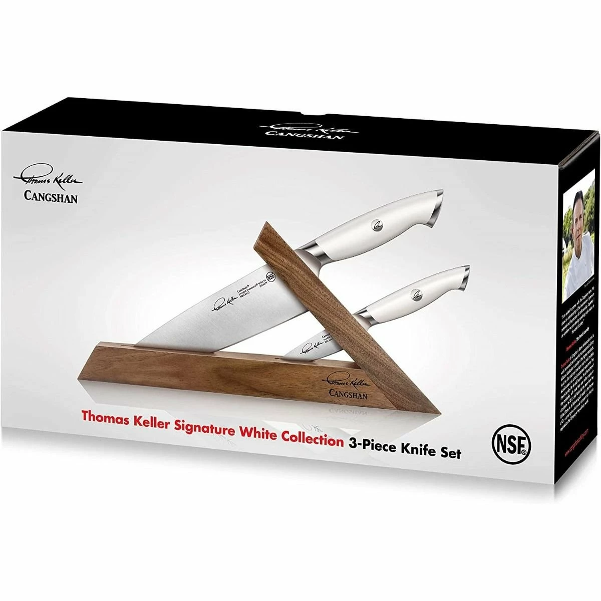 Cangshan Cutlery Thomas Keller Signature White Collection TAI 3-Piece Knife Block Set 6 Cangshan Cutlery Thomas Keller Signature White Collection TAI 3-Piece Knife Block Set - Image 4