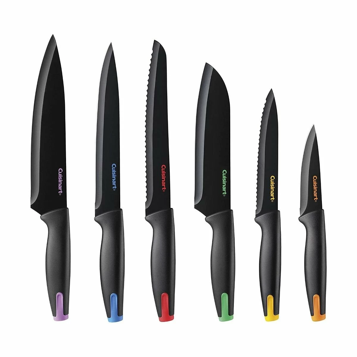 Cuisinart Nonstick Edge Collection | 7-Piece Ceramic Coated Knife With Acrylic Stand 4 Cuisinart Nonstick Edge Collection | 7-Piece Ceramic Coated Knife With Acrylic Stand - Image 2