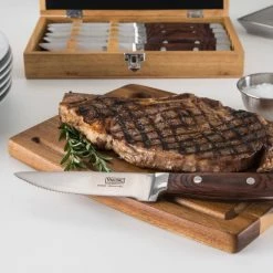Viking 6-Piece Steak Knife Set With Box | Red -Outlet Knife Accessories Store 81pomuwrarl. ac sl1500
