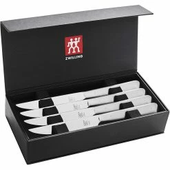 Zwilling J.A. Henckels Porterhouse Stainless Steel Steak Knife Set In Gift Box | 8-Piece -Outlet Knife Accessories Store 81por slnal. ac sl1500