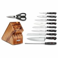Wusthof Cutlery Wusthof Classic 11-Piece Knife Block Set | Acacia -Outlet Knife Accessories Store 81vdi26hkal. ac sl1500 1