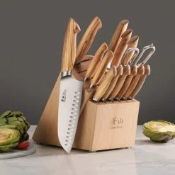 Cangshan Cutlery Oliv Series 15-Piece Knife Block Set -Outlet Knife Accessories Store 8 6d2b5425 7429 4e91 97ce e21dac