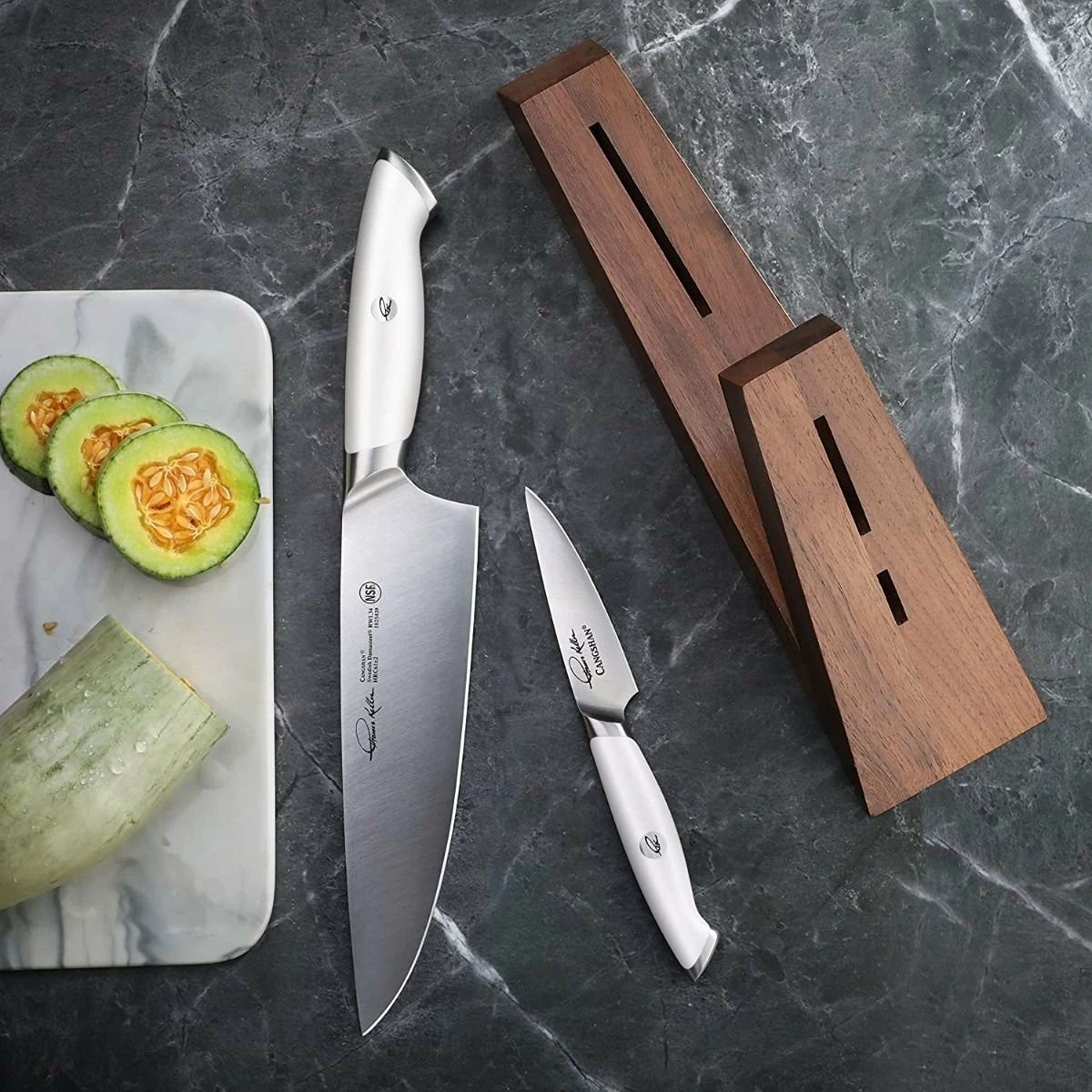 Cangshan Cutlery Thomas Keller Signature White Collection TAI 3-Piece Knife Block Set 8 Cangshan Cutlery Thomas Keller Signature White Collection TAI 3-Piece Knife Block Set - Image 6