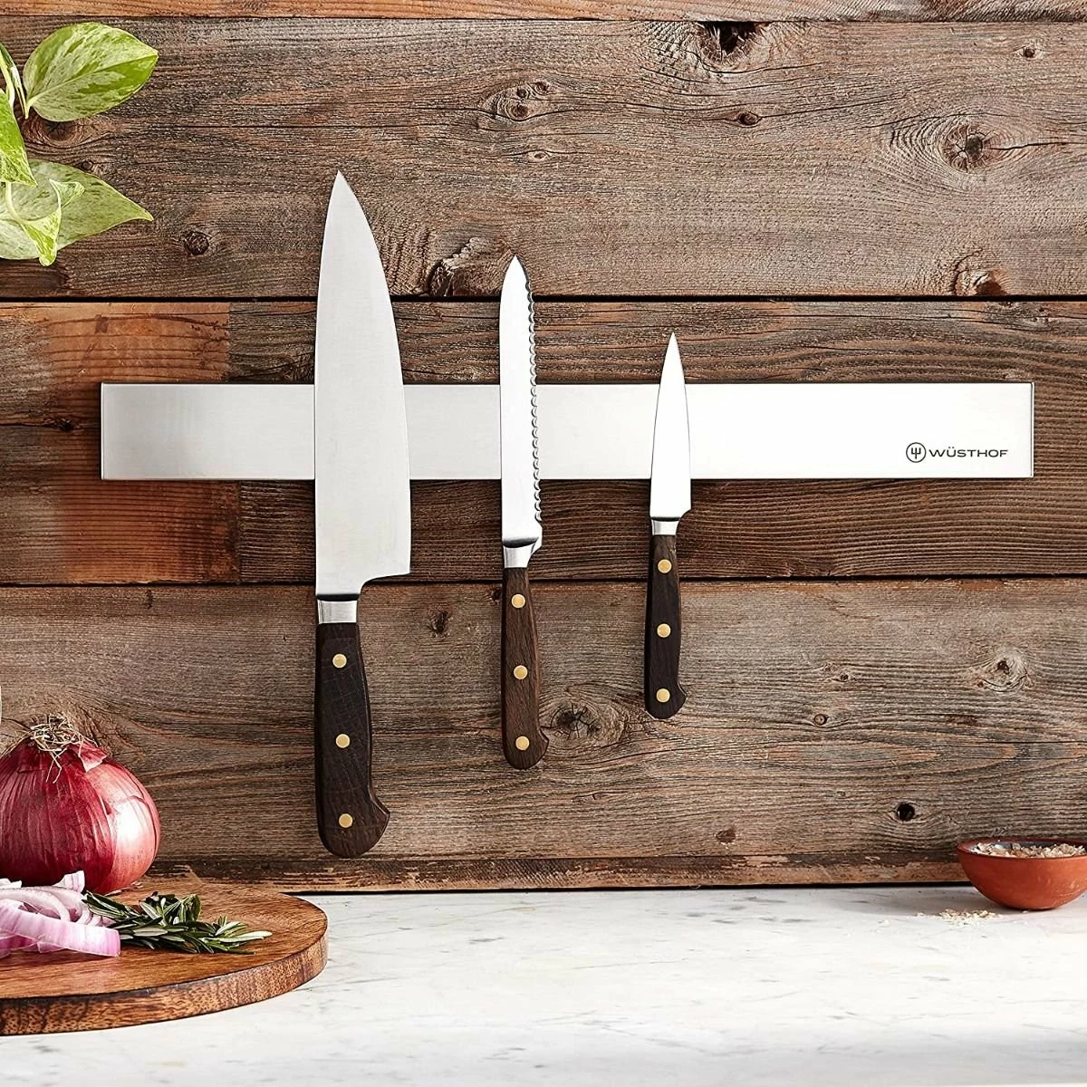 Wusthof Cutlery Wusthof 17.75" Magna Bar Knife Holder | Stainless Steel 4 Wusthof Cutlery Wusthof 17.75" Magna Bar Knife Holder | Stainless Steel - Image 2