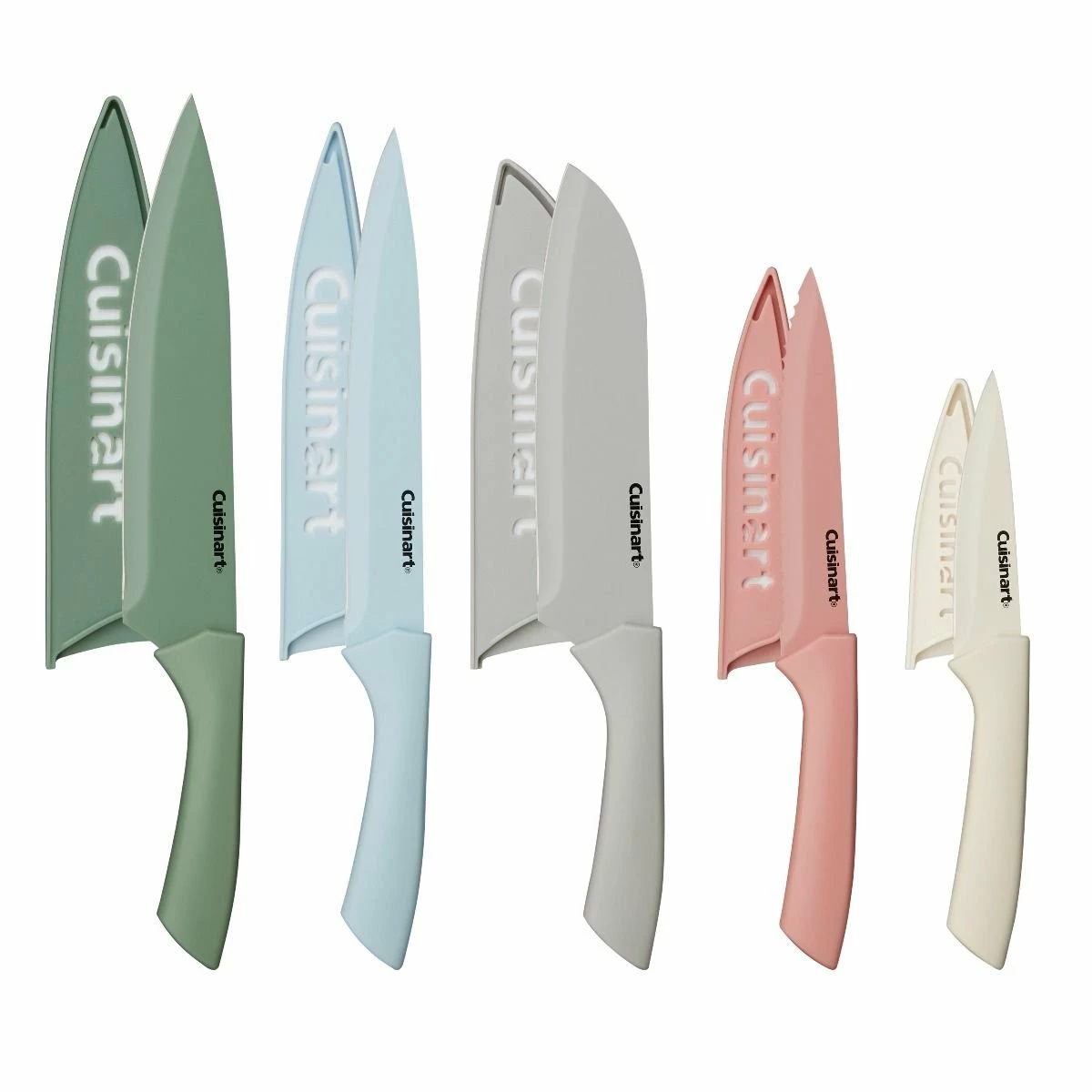 Cuisinart 10-Piece Ceramic Coated Color Knife Set 3 Cuisinart 10-Piece Ceramic Coated Color Knife Set