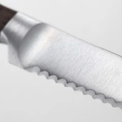 Wusthof Cutlery Wusthof Crafter 5" Serrated Utility Knife -Outlet Knife Accessories Store crafter serration detail