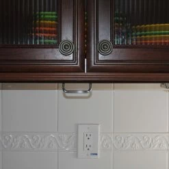 Drop Block Under Cabinet Knife Storage Rack - Large, Walnut -Outlet Knife Accessories Store dropblockraisedunit 6