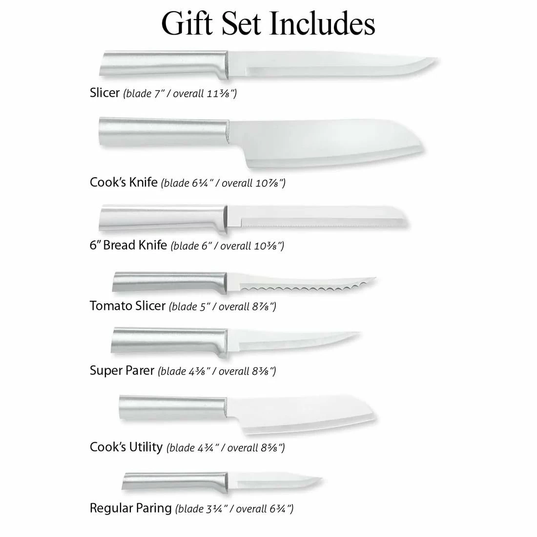 Rada Cutlery 8-Piece Essential Oak Block Set | Silver 6 Rada Cutlery 8-Piece Essential Oak Block Set | Silver - Image 4