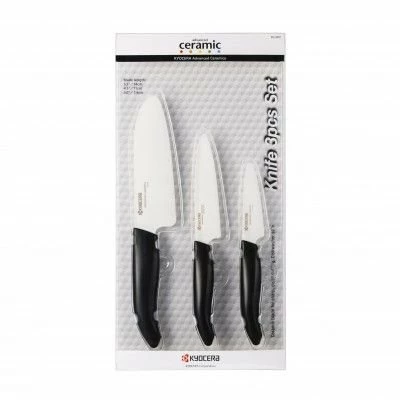 Kyocera Revolution Black & White Ceramic 3-Piece Knife Set 4 Kyocera Revolution Black & White Ceramic 3-Piece Knife Set - Image 2