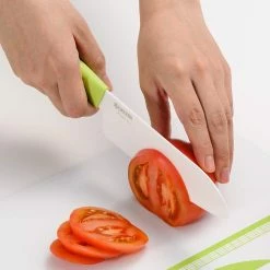 Kyocera Revolution Green & White Ceramic 3-Piece Knife Set -Outlet Knife Accessories Store fk 3pc whgr d