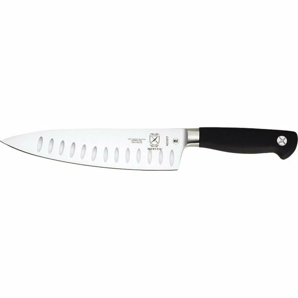 Mercer Cutlery Genesis 8" Chef's Knife | Short Bolster Granton Edge 3 Mercer Cutlery Genesis 8" Chef's Knife | Short Bolster Granton Edge